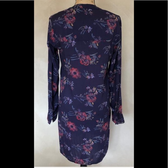 Purple Floral Long Sleeve Short Casual Dress
Size: US L - Picture 2 of 4